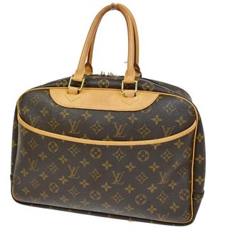 Louis Vuitton Deauville Handbag Monogram Canvas Brown Canvas Handbag (Pre-Owned)