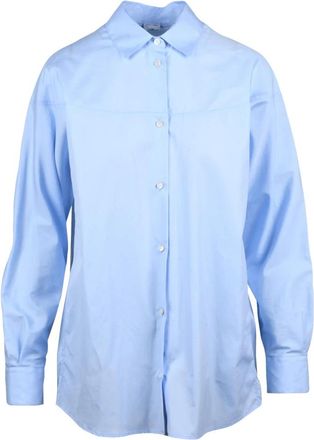 Aspesi Shirts - Dames - Overhemden - Blauw - S - Katoen - Overhemden