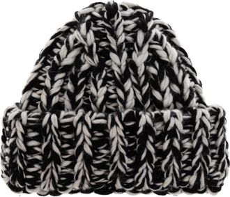 Ami Wool Beanie Hat - unisex - Hoeden - Zwart - ONE Size - Wol - Accessoires