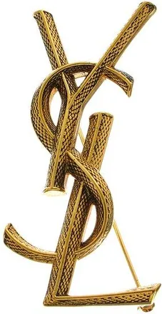 Saint Laurent Monogram Brooch
