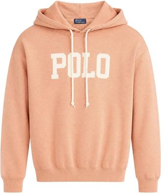 Polo Ralph Lauren Logo Lichtgewicht Fleece Hoodie - Dames - Hoodies - Oranje - M - Katoen - Hoodies & sweatvesten