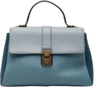 Bottega Veneta Tweedehands leren handtassen - Dames - Vintage Handtas - Blauw - ONE Size - Vintage