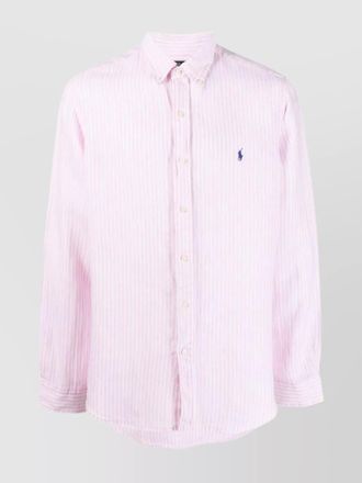 Polo Ralph Lauren POLO PONY striped linen shirt custom fit