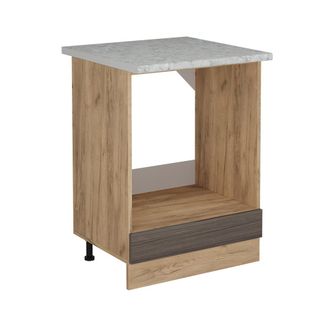 Vicco Armario Para Horno Empotrado R-line, Gris Noble, 60 Cm Et M&aacute;rmol