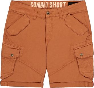 Alpha Industries Shorts ALPHA INDUSTRIES Combat Short, Herren, Gr. 30, Normalgr&ouml;ssen, braun (hazel braun), Obermaterial: 98% Baumwolle, 2% Elastan; Futter: 100% Baumwo