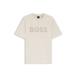 BOSS Cotton T-shirt with tonal logo