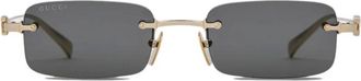 Gucci Gafas de sol de montura rectangular - Accessories - unisex - Amarillo - ONE SIZE