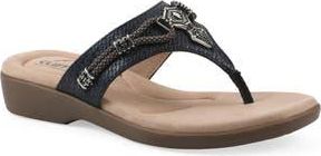 White Mountain Bainah Thong Sandal in Navy /Woven at Nordstrom Rack, Size 7.5