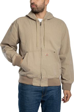 Dickies Ongevoerde Canvas Bomberjas Met Capuchon, Beige