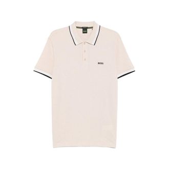 HUGO BOSS Logo-embroidered Tipped Polo Shirt