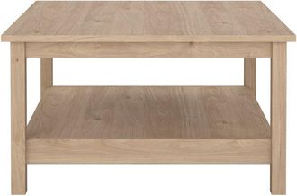 Tvilum Madrid Living Room Area Coffee Table with Fixed Bottom Shelf Storage