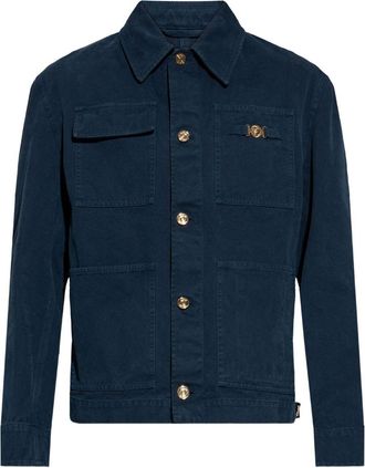 Versace Structured Silk And Nylon Jacket