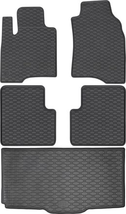 OEM Juego De Alfombrillas De Goma Para Coche Y Alfombrilla Para Maletero Para Fiat Panda Hatchback A Partir De Marzo De 2012