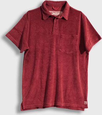 Iron And Resin Mens Terry Polo In Marsala