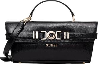 Guess Cirene Top Handle Flap Bag - Dames - Handtassen - Zwart - ONE Size - Polyester - Tassen