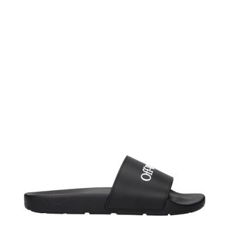 Off-white M&auml;nners Clogs und Pantoletten aus Gummi in Schwarz