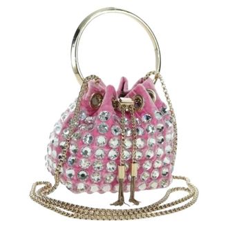 Jimmy Choo London Pre-owned Bucket Bags, female, Pink, Size: ONE SIZE Pre-owned Bucket Bag