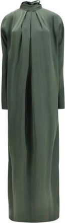 Petar Petrov Zijden Casual Jurk - Dames - Maxi kleedjes - Groen - M - Kleedjes