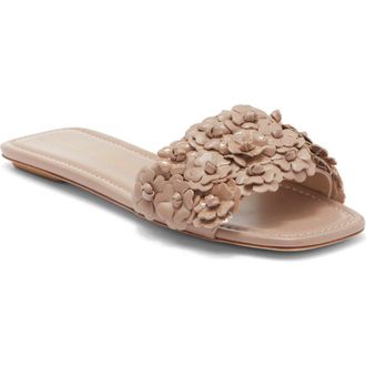 Stuart Weitzman Meadow Slide Sandal in Fawn at Nordstrom Rack, Size 4.5