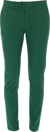 Department Five Green Slim Solid Pants