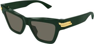 Bottega Veneta Cat Eye Zonnebril - Dames - Zonnebrillen - Groen - 53 MM - Accessoires