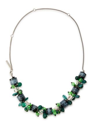 Dries Van Noten Cluster Bead Necklace - Green - One Size