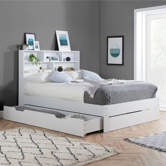 Birlea Alfie Storage Bed in White | Size: Small Double
