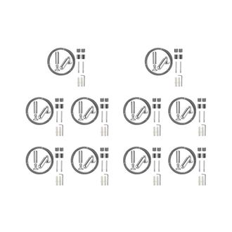 OEM Juego De 10 Cables Para Cortinas De Pared, De Acero Inoxidable, Para Colgar Cuadros, Tendedero Y Cortinas De Ventana, Y Para Manualidades Con Diversos