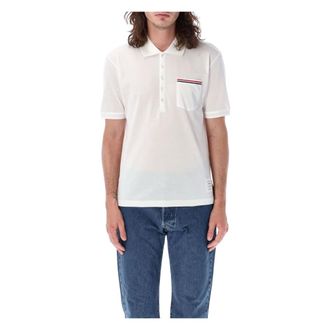 Thom Browne Hombre, Camisetas, Blanco, Talla: S