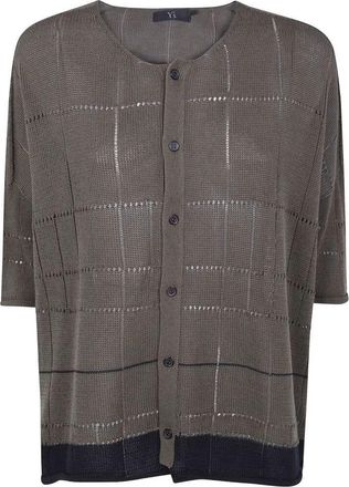 Yohji Yamamoto Drop Shoulder Medium Length Cardigan