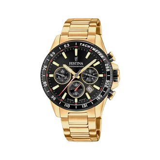 Festina Timeless Chronograph - unisex - Horloges - Geel - ONE Size - Accessoires