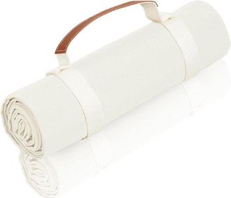 OEM Manta De Picnic De Lona Blanca - Lavable A M&aacute;quina, Tama&ntilde;o Grande 4,9 &times; 6,3 - Para Playa Y Picnic
