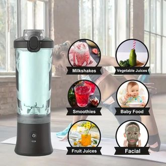 OEM Vaso Port&aacute;til Para Zumos, Batidora De Fitness De Gran Capacidad (600 Ml), Bater&iacute;a De Larga Duraci&oacute;n, Exprimidor Dos En Uno