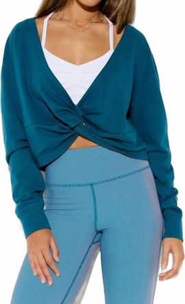 Spiritual Gangster Mystic Reversible Sweatshirt In Blue Lagoon