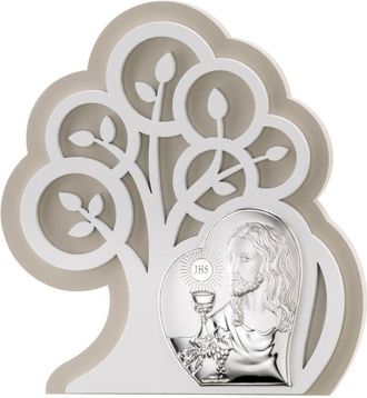 OEM Cuadro Santa Comuni&oacute;n, Recuerdo De Primera Comuni&oacute;n En Plata Con Grabado Tama&ntilde;o: 14x15,5 Cm Sku: Vl81402/1l