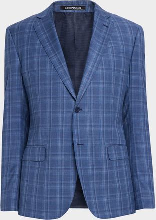 Emporio Armani Men & apos;s Plaid G Line Sport Coat