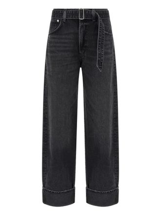 A Gold E Jeans Cuffer Taper Grijs Gewassen Effect
