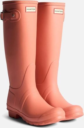 Hunter Womens Hunter Original Tall Boot Rubber Womens Terracotta Wellington Boots - Orange/Brown - Size: UK 7 / eu 40/41 / us 9