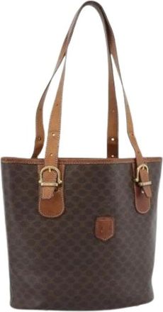 Celine Pre-owned Vintage Tote Bag - Dames - Vintage Shopper - Bruin - ONE Size - Leer - Vintage