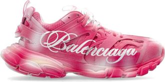 Balenciaga Track Stencil Logo Sneaker - Dames - Sneakers - Roze - 40 EU - Polyester - Schoenen