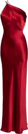 Michelle Mason Abito da sera asimmetrico - Rosso