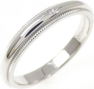 Tiffany & Co. Silver Platinum 950 Band Ring (Pre-Owned)