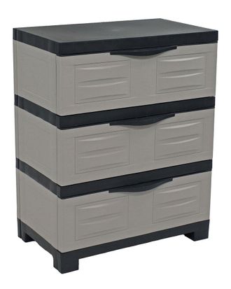 Sunnydaze Heavy-Duty 3-Drawer Storage Cabinet Organizer
