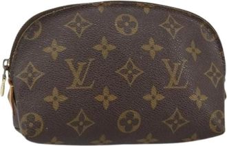 Louis Vuitton Pre-owned Canvas Pouch - Dames - Vintage Clutch - Bruin - ONE Size - Vintage