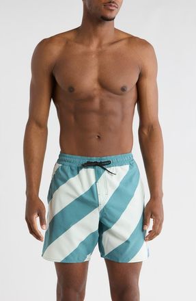 Volcom Way Out Swim Trunks in Cosmic Blue at Nordstrom Rack, Size X-Large