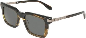 Ferragamo SF2103S 323 Mens Sunglasses Brown Size 53