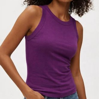 Michael Stars Gina Crop Tank Top In Rape