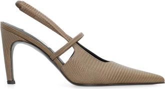 Toteme Green Slingback Pumps