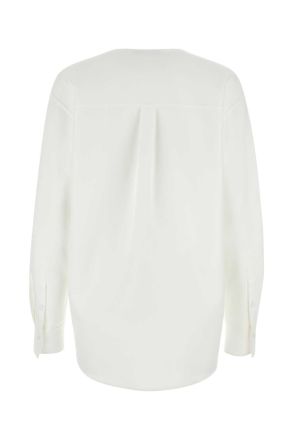 Valentino Garavani Bianco Exterior: Cotton Nylon Maglie Sweater