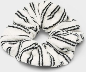 Simons Womens Striped terry scrunchie